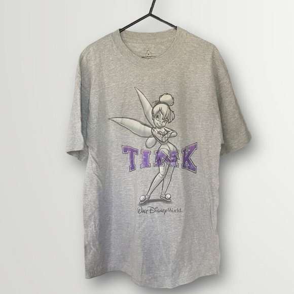 Walt Disney Other - Walt Disney World by Hanes TINK Tinker Bell Peter Pan Grey T-Shirt Medium Large